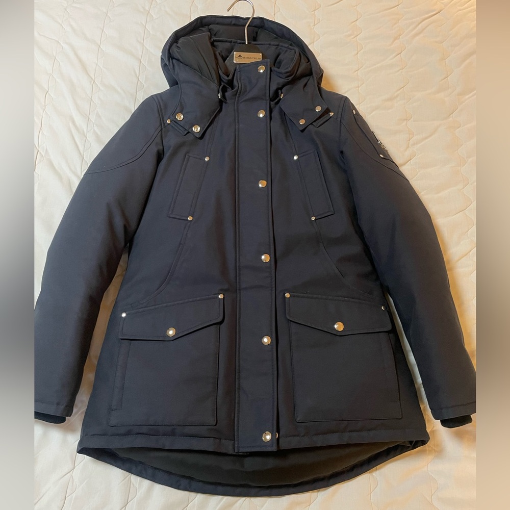 Moose Knuckles Navy Blue Jacket